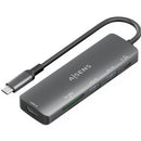 DOCKING USB TIPO-C AISENS ASUC-5P011-GR 1XHDMI 2XUSB 1XUSB TIPO-C