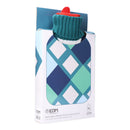 BOTIJA DE ÁGUA QUENTE. MODELO QUADROS DE CORES MARINHAS 2 L EDM