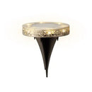 ESTACA SOLAR REDONDA DE CRISTAL MOSAICO, 6 LEDS, 7 LM, Ø11,5 X 13
