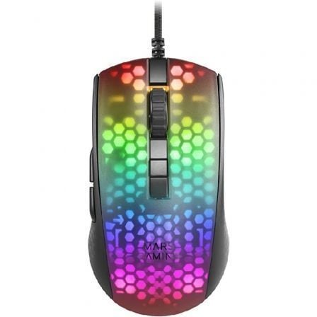 MARS GAMING MMR BLACK MOUSE, 12800DPI, EXTREME-LIGHT 58G, RGB, PA