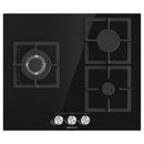 Hisense GG633B placa Preto Balcão 58 cm Gás 3 zona(s)