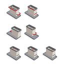 ORGANIZADOR DE LAVA-LOIÇA TIDY-TEX, CINZENTO, 24 X 12,5 X 14,5 CM