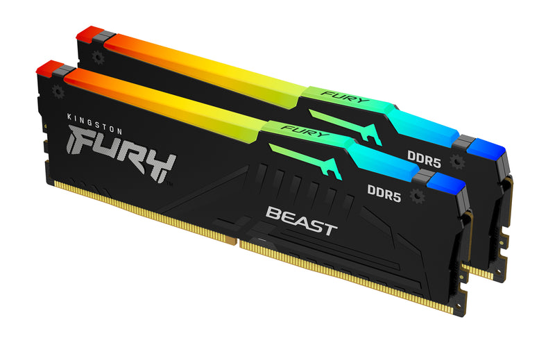 KINGSTON MEM 32GB 6000MTS DDR5 CL36 DIMM (KIT2) FURY BEAST RGB EX