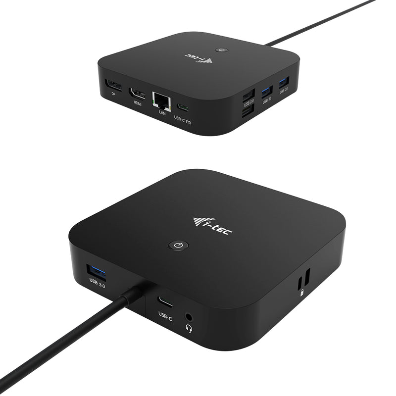 i-tec C31HDMIDPDOCKPD base & duplicador de portas Com fios USB 3.