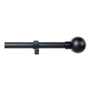 KIT VARÃO PARA CORTINADOS ANILLO EXTENSÍVEL DE 110 A 200CM PRETO