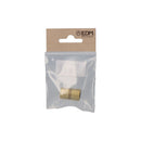 PACK 2 UNID. SUPORTE DE BARRA DE ARMÁRIO EXTENSÍVEL 12 LATÃO EDM