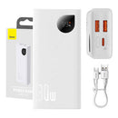 POWERBANK BASEUS ADAMAN2 10000MAH, 2XUSB, USB-C, 30W (BRANCO)