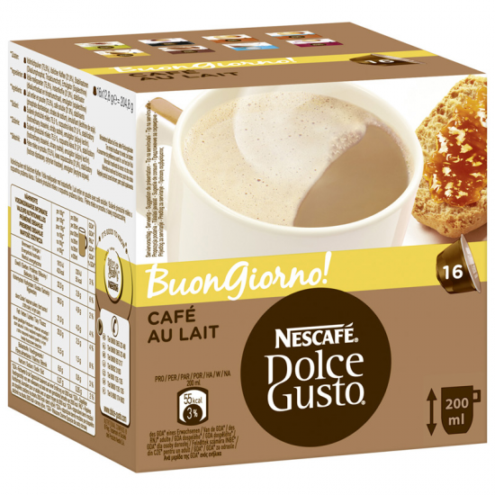 CÁPSULAS DE CAFÉ DOLCE GUSTO CAFÉ AU LAIT