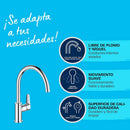 TORNEIRA MONOCOMANDO DE COZINHA COM BICA ALTA SÉRIE STAR T EDGE