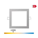 MINI DOWNLIGHT LED QUADRADO DE ENCASTRAR 6W 4000K LUZ DIA COR CRO