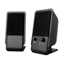 EWENT COLUNAS 2.0 10W VOLUME CONTROL JACK 3.5" USB BLACK