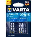 PILHA VARTA 490621436 LR6 AA 4+2 LONGLIFE EXT 1 BLI