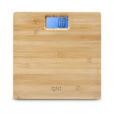 GRUNKEL BATHROOM SCALE BAMBOO NATUREBAMBOO