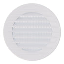GRELHA DE VENTILAÇÃO REDONDA EMBUTIDA COM MOSQUITÃO Ø80MM ABS BRA