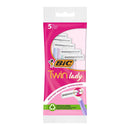 MÁQUINA DE DEPILAÇÃO DESCARTÁVEL TWIN LADY PACK 5 UDS