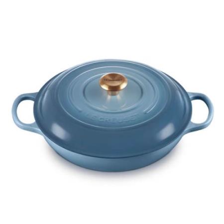 LE CREUSET - CAÇAROLA RASA SIGNATURE 30CM CHAMBRAY 21180304344441