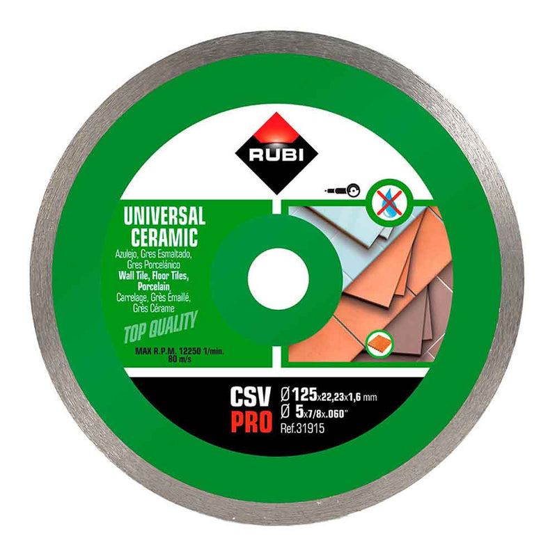 DISCO DE DIAMANTE CSV Ø125MM PRO R31915 RUBI