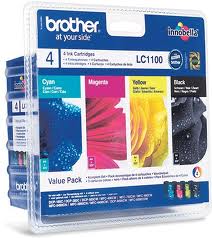 PACK 4 TINTEIROS BROTHER LC1100