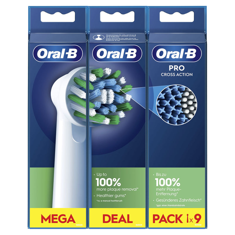 Oral-B CrossAction 9 unidade(s) Branco