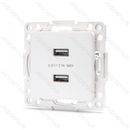 ALEMÃO-FRANCÊS 2*USB SOQUETE TECLAS DE FUNÇÃO BRANCO