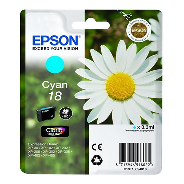 Epson Daisy C13T18124022 tinteiro 1 unidade(s) Original Ciano