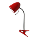 CANDEEIRO DE MESA CLIP (SEM FONTE DE LUZ) VERMELHO E27