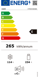 FRIGORÍFICO COMBINADO HAIER HTR3619ENMN