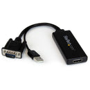 StarTech.com Adaptador VGA para HDMI com áudio e alimentação USB