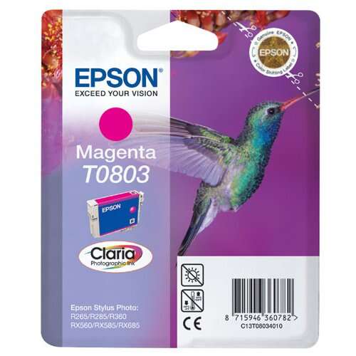 Epson Hummingbird Tinteiro Magenta T0803 Tinta Claria Photographi