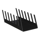 PORTA-PRATOS DE METAL PRETO 22 X 7,5 X 10 CM