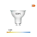 LÂMPADA DICROICA LED GU10 7W 600LM 3200K LUZ QUENTE 120° Ø5X5,5CM