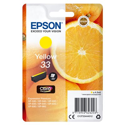 Epson Oranges C13T33444012 tinteiro 1 unidade(s) Original Rendime