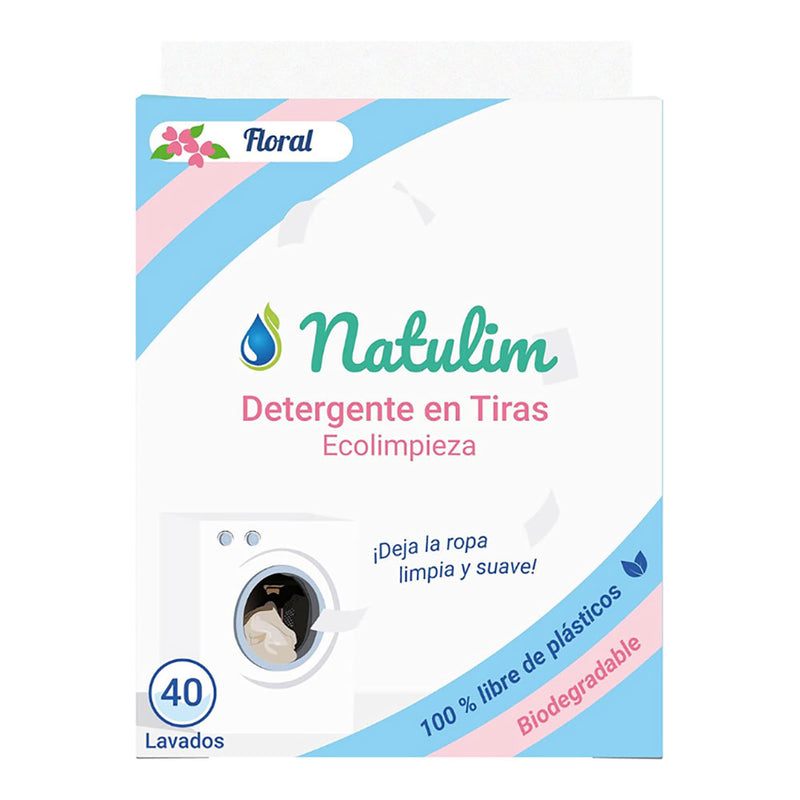 DETERGENTE FLORAL NATULIM EM TIRAS 40 LAVAGENS