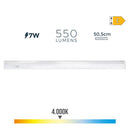 ARMADURA ELETRÓNICA LED 7W 600LM 4000K LUZ DIA 50,5X2,5X3,6CM EDM