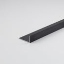PERFIL BRICOLAGEM ÂNGULO L ALUMÍNIO PRETO MATE 1000 X 20 X 10 MM