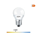 LÂMPADA ESFÉRICA LED E27 7W 600LM 4000K LUZ DIA Ø4,5X8CM EDM