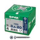 CAIXA 1000 UNIDADES. PARAFUSO DE CABEÇA PLANA UNIVERSAL WIROX 3,5