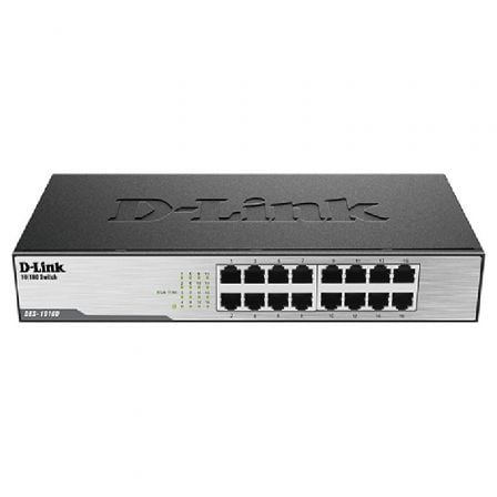 16-PORT 10100MBPS FAST ETHERNET UNMANAGED SWITCH DESKTOPRACKMOUNT