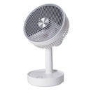 VENTILADOR DE MESA RECARREGÁVEL, BRANCO E CINZENTO, 3 VELOCIDADES