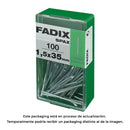 CAIXA S 100 UNID. PREGO C. REDUZIDA AÇO 1,4X35MM FADIX