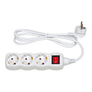 BASE MÚLTIPLA, 3 TOMADAS, SCHUKO 2P+T, 16 A 250 V~, 1,5 M CABO, C