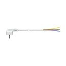 CABO COM FICHA TIPO F 3M 3X1.5MM 4,8MM 16A 250V T/TL BRANCO. SOLE