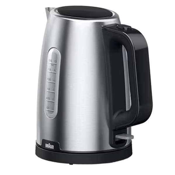 Braun WK 1500 chaleira elétrica 1,7 l 2200 W Preto, Aço inoxidáve