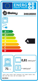 HORNO BALAY 3HB1000X0 RADIACION INOX