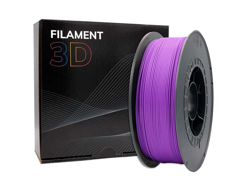 FILAMENTO 3D PLA - DIAMETRO 1.75MM - BOBINA 1KG - COR ROXO