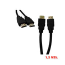 CONEXÃO HDMI ALTA VELOCIDADE 1.4 MACHO-MACHO 1,5M