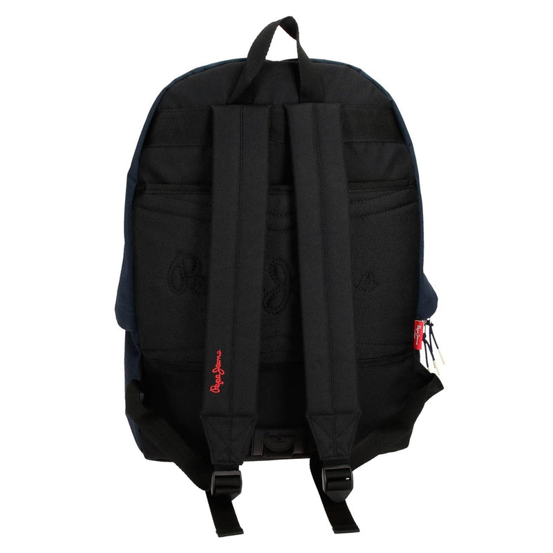 MOCHILA ESCOLAR PEPE JEANS DIKRAN 44CM AZUL MARINHO