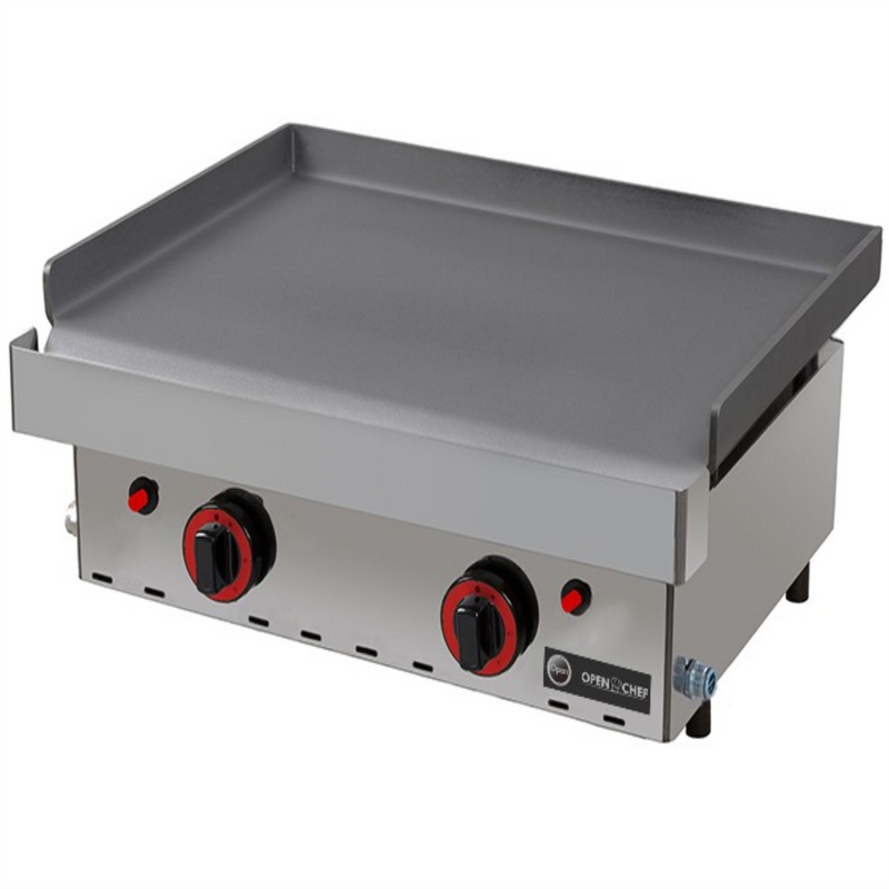 PLANCHA GAS GRILL OPEN NORTE PG60 60CM, 6.4KW,2G