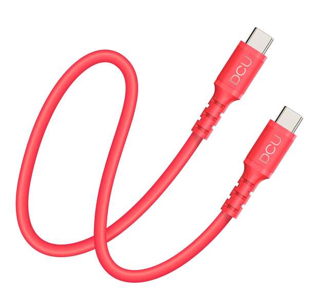 CABLE DCU USB C A USB C 1M ROJO