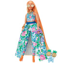 BARBIE-BONECA EXTRA CONJUNTO FLORALC/MASCOTE HHN14
